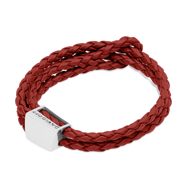 davidoff HOME RUN Bracelets Silver / Red