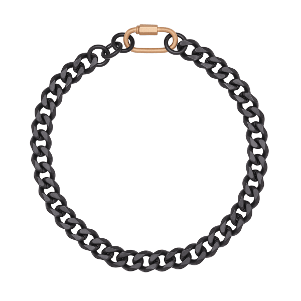 davidoff HOME RUN Necklace Black - Silver / Gold