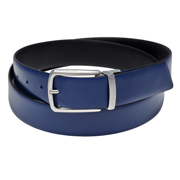 Davidoff PARIS Belts Reversible - Black / Blue
