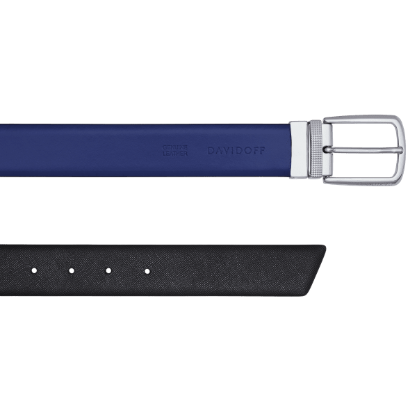 Davidoff PARIS Belts Reversible - Black / Blue