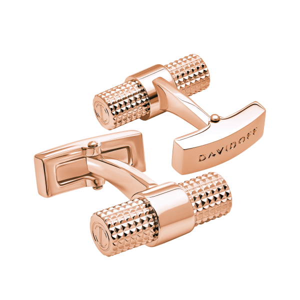 davidoff PARIS Cufflinks Barrel - Rose Gold