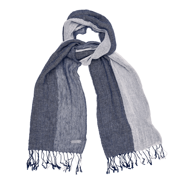 davidoff PARIS Scarf Blue - White