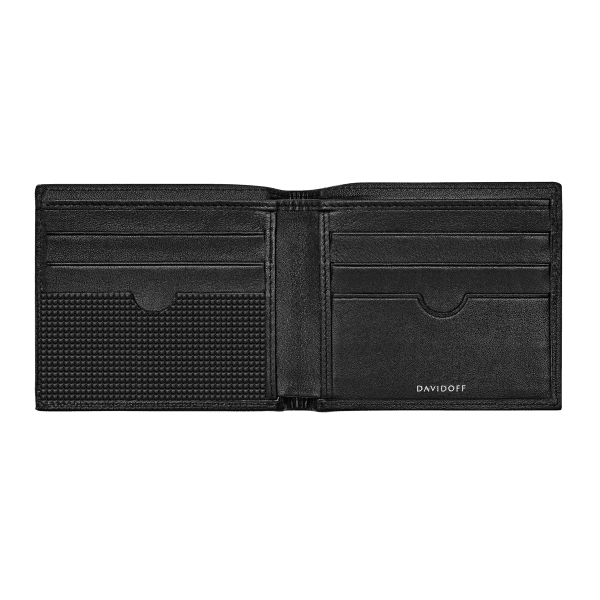 Davidoff PARIS Wallet 6CC + 2 Pockets - Black
