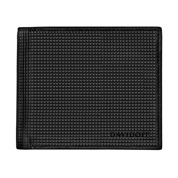 davidoff PARIS Wallet 8CC + 2 Pockets - Black