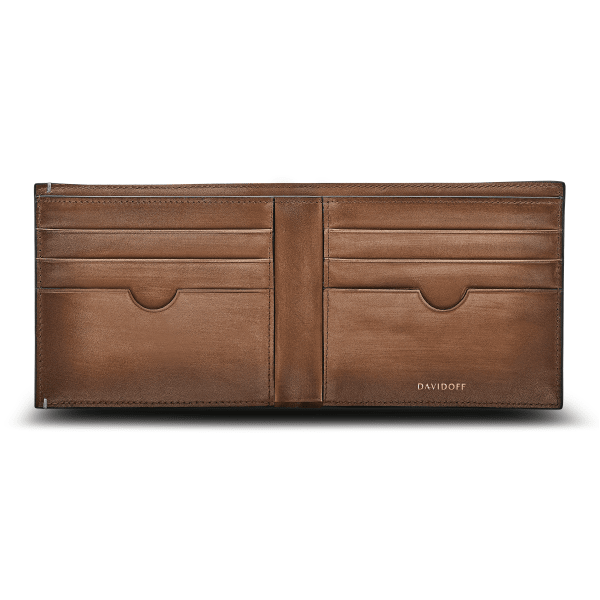 Davidoff VENICE Wallet 6CC + 2 Pockets - Cognac