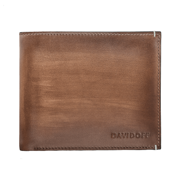 davidoff VENICE Wallet 8CC + 2 Pockets - Cognac