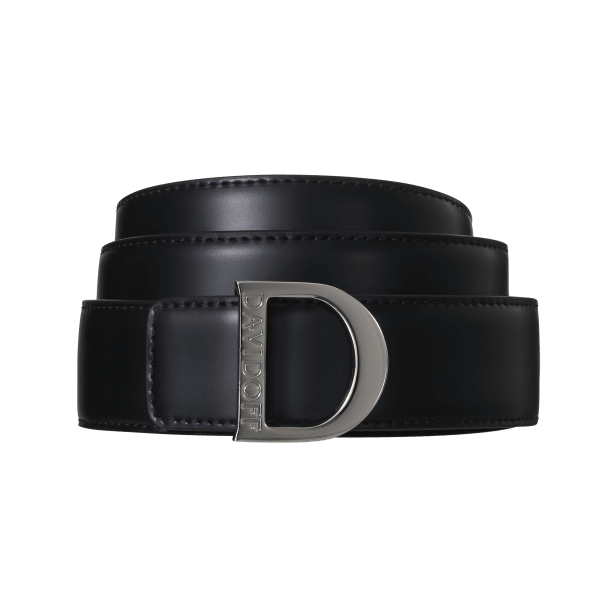 Davidoff ZINO "D" Belt 100 Cm - Black