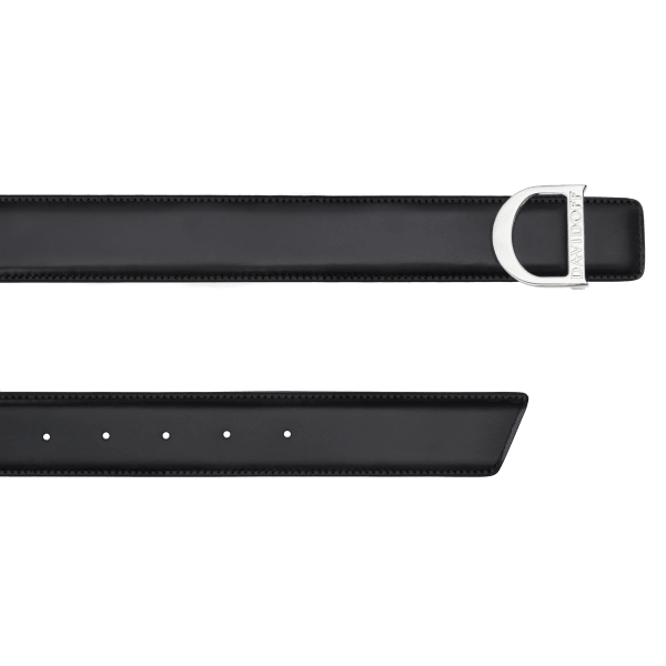 Davidoff ZINO "D" Belt 110 Cm - Black