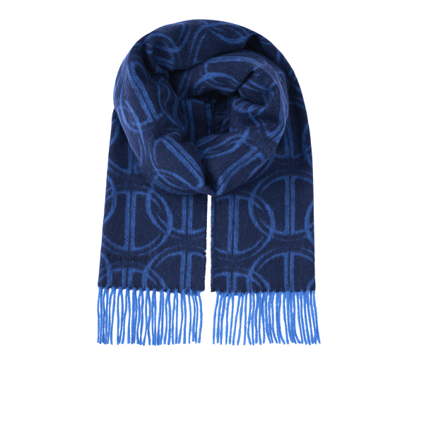 Davidoff ZINO Scarf Anthracite - Blue