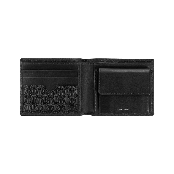 Davidoff ZINO Wallet 3CC + 2 Pockets - Black