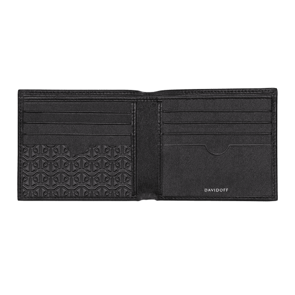 Davidoff ZINO Wallet 8CC + 2 Pockets - Black
