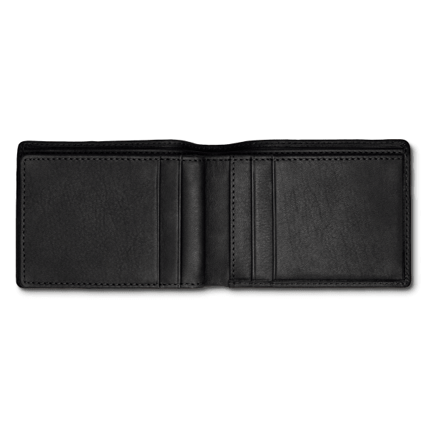 Davidoff ESSENTIALS Credit Card Holder 6CC + 2P + 2Windows - Black