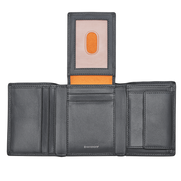 Davidoff ESSENTIALS Credit Card Holder 7CC + 1WN + 2P - Black