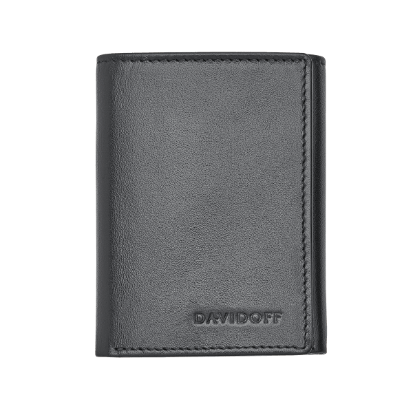 davidoff ESSENTIALS Credit Card holder 7CC + 1WN + 2P - Black