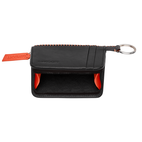 Davidoff HOME RUN Credit Card Holder 2CC + 1P - Black/orange