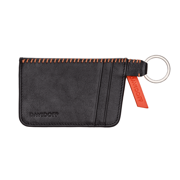 davidoff HOME RUN Credit Card Holder 2CC + 1P - Black/orange