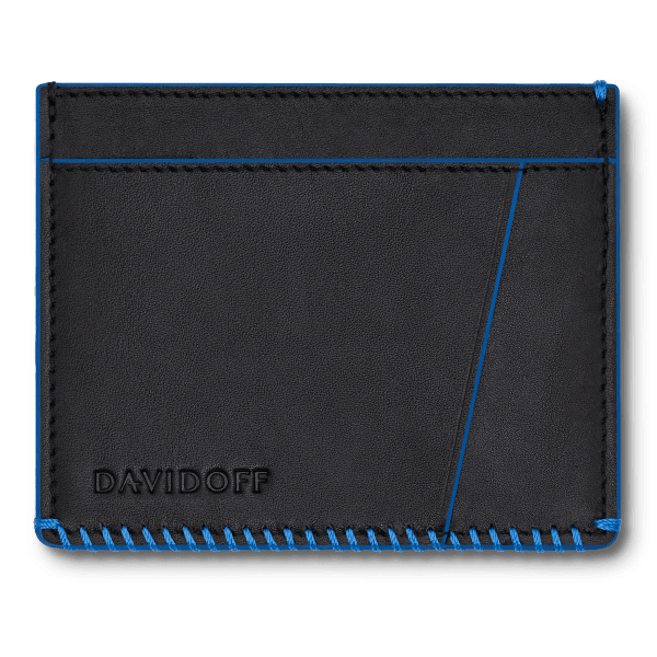 davidoff HOME RUN Credit Card Holder 4CC + 1P - Black/Blue