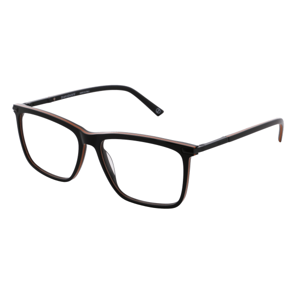 davidoff Optical frames - Full Acetate Black - orange - black