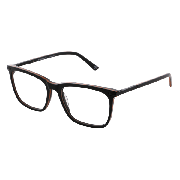 davidoff Optical frames - Full Acetate Black - orange - black