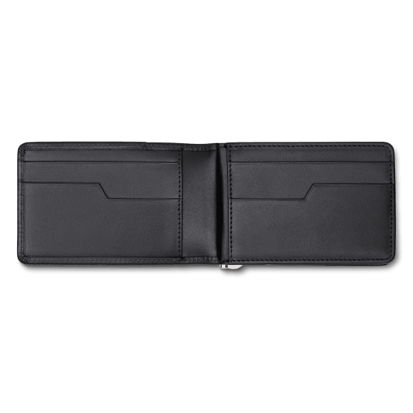 Davidoff ZINO Credit Card Holder 7CC + 1P + 1Window + Money Clip - Black