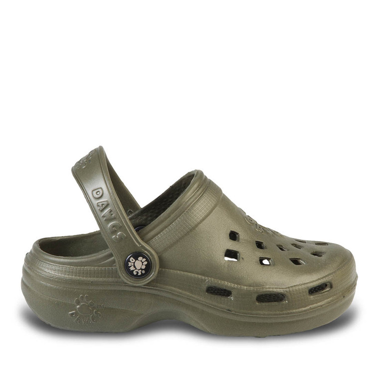 dawgs Kids' Beach Dawgs Clogs - Olive