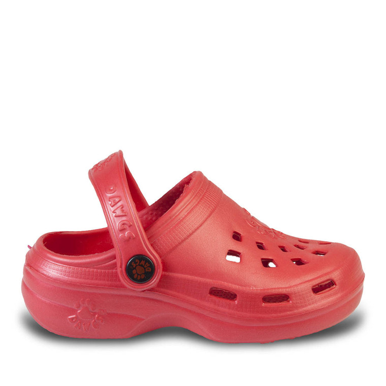 dawgs Kids' Beach Dawgs Clogs - Red
