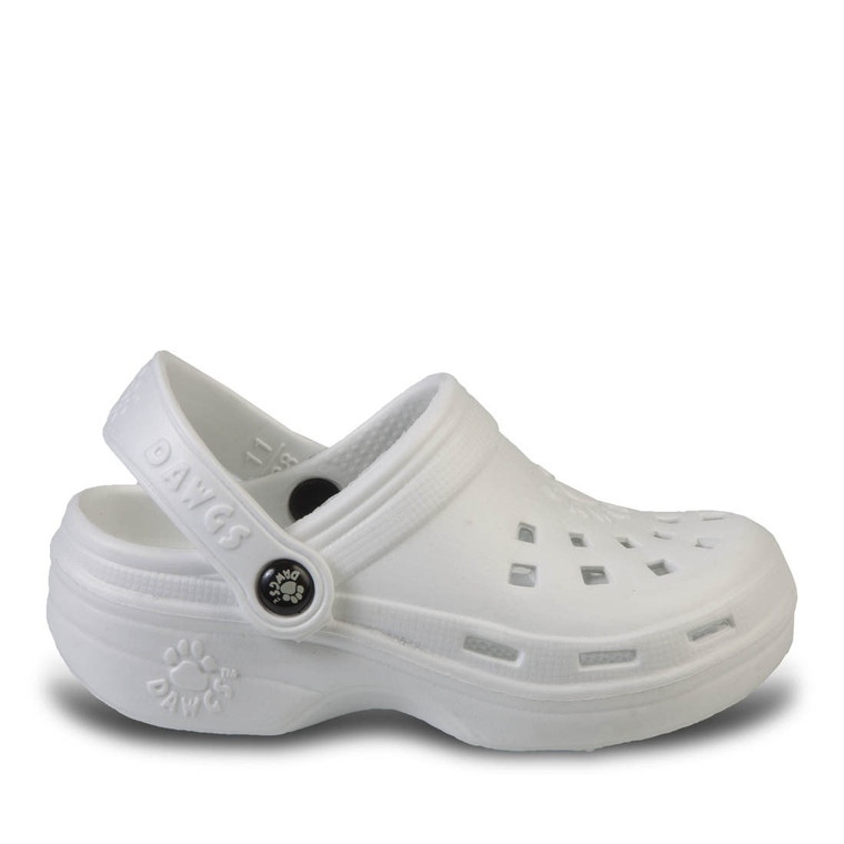 dawgs Kids' Beach Dawgs Clogs - White