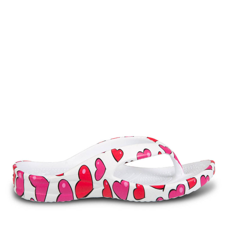 dawgs Toddlers' Flip Flops - Hearts