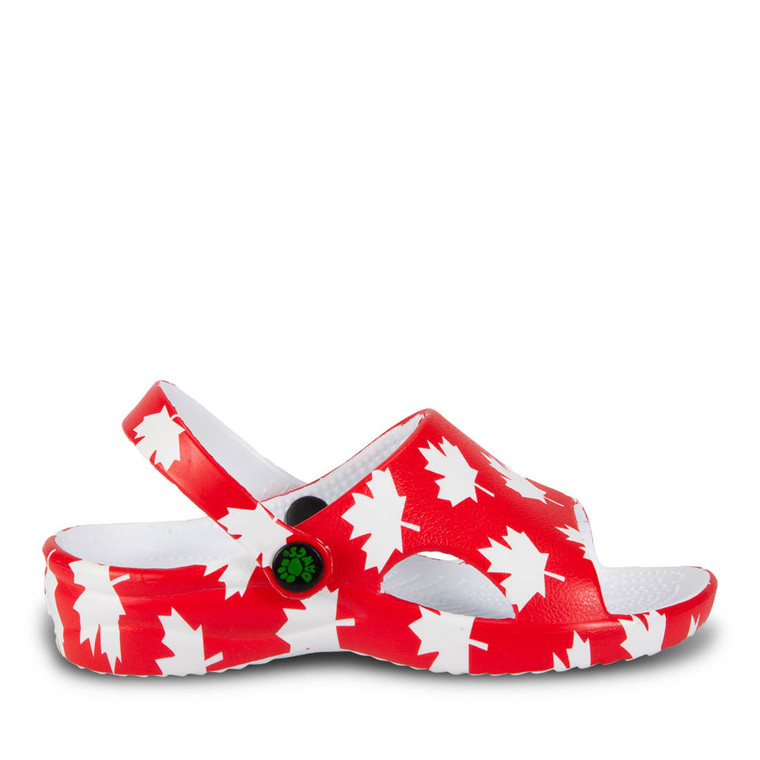 dawgs Toddlers' Slides - Canada (Red/White)