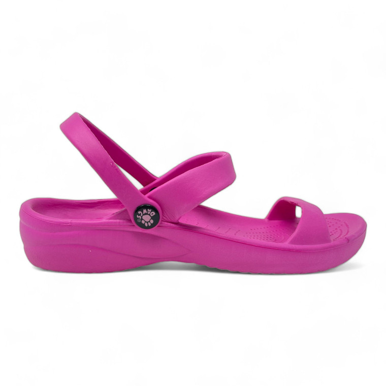 dawgs Women's 3-Strap Sandals - Hot Pink