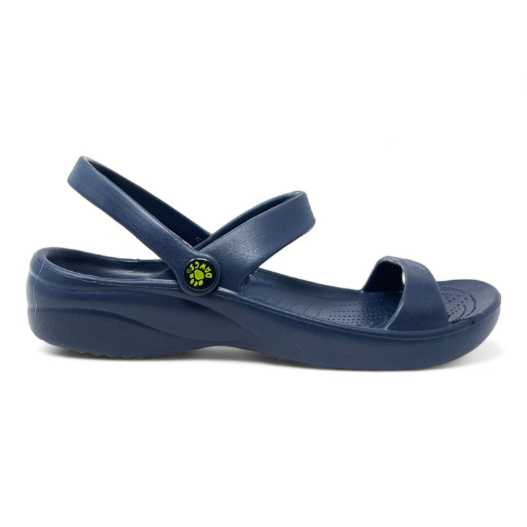 dawgs Women's 3-Strap Sandals - Navy