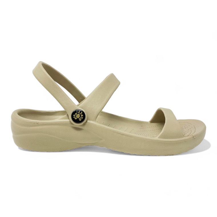 dawgs Women's 3-Strap Sandals - Tan