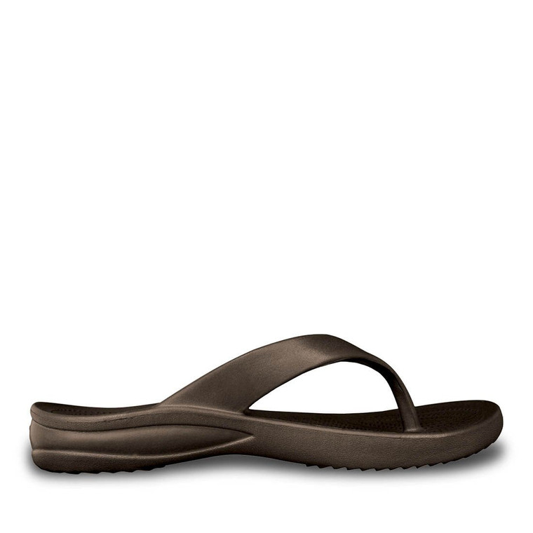 dawgs Women's Flip Flops - Dark Brown