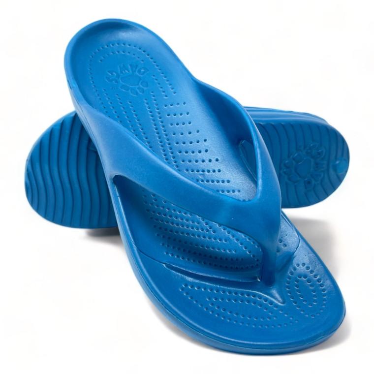 Dawgs Women's Flip Flops - Ocean Blue