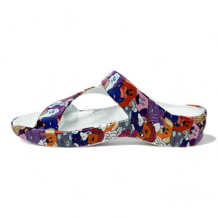 Dawgs Women's PAW Print Z Sandals - DAWG Crazy
