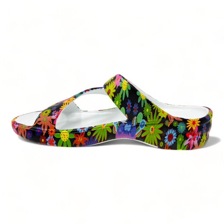 Dawgs Women's PAW Print Z Sandals - Flower Child