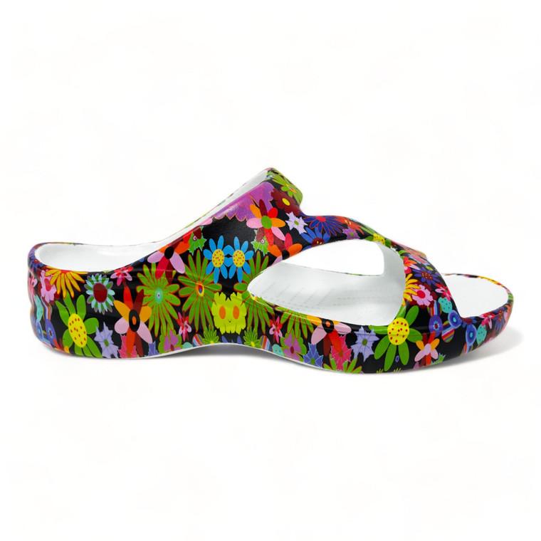 dawgs Women's PAW Print Z Sandals - Flower Child