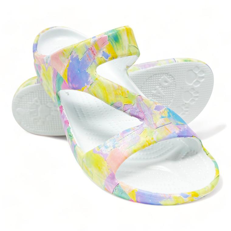 Dawgs Women's PAW Print Z Sandals - Impressionist