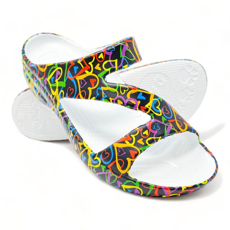 Dawgs Women's PAW Print Z Sandals - Luv Generation
