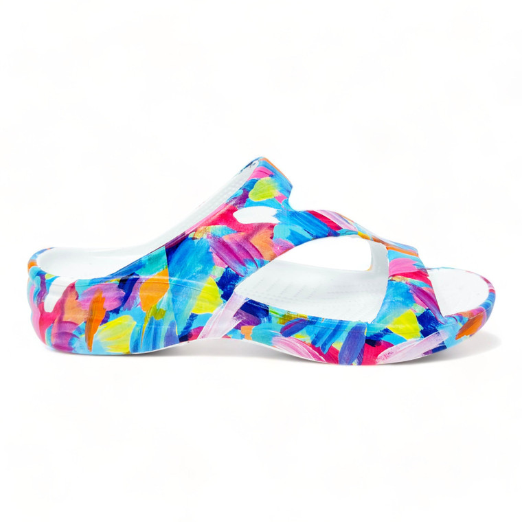 dawgs Women's PAW Print Z Sandals - Painterly