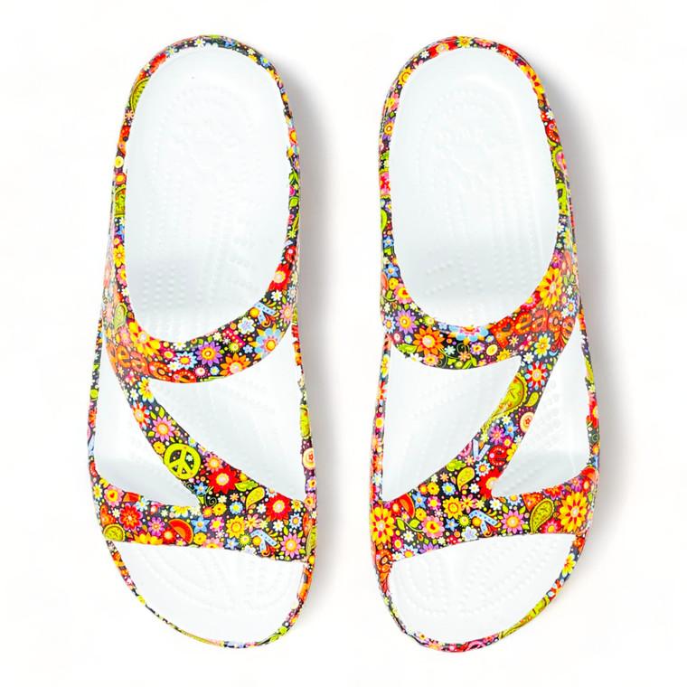 Dawgs Women's PAW Print Z Sandals - Peace Out