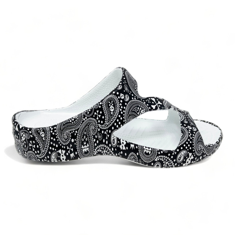 dawgs Women's PAW Print Z Sandals - Pirate Paisley
