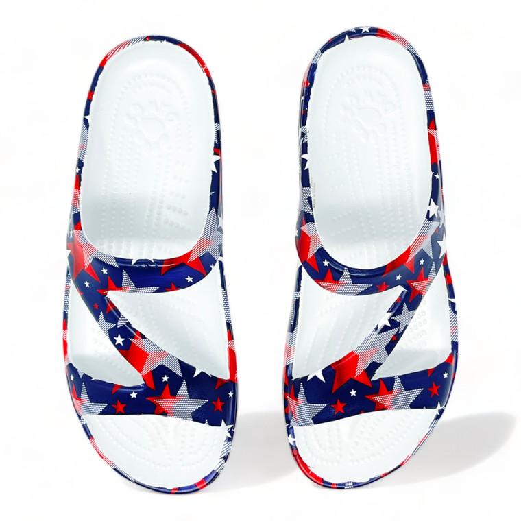 Dawgs Women's PAW Print Z Sandals - Stars Forever