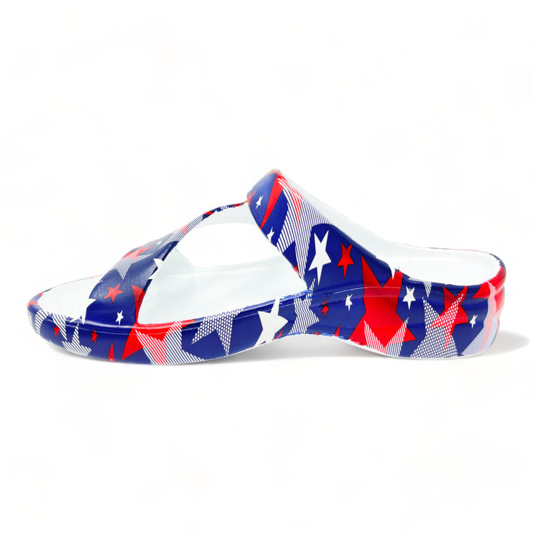 Dawgs Women's PAW Print Z Sandals - Stars Forever