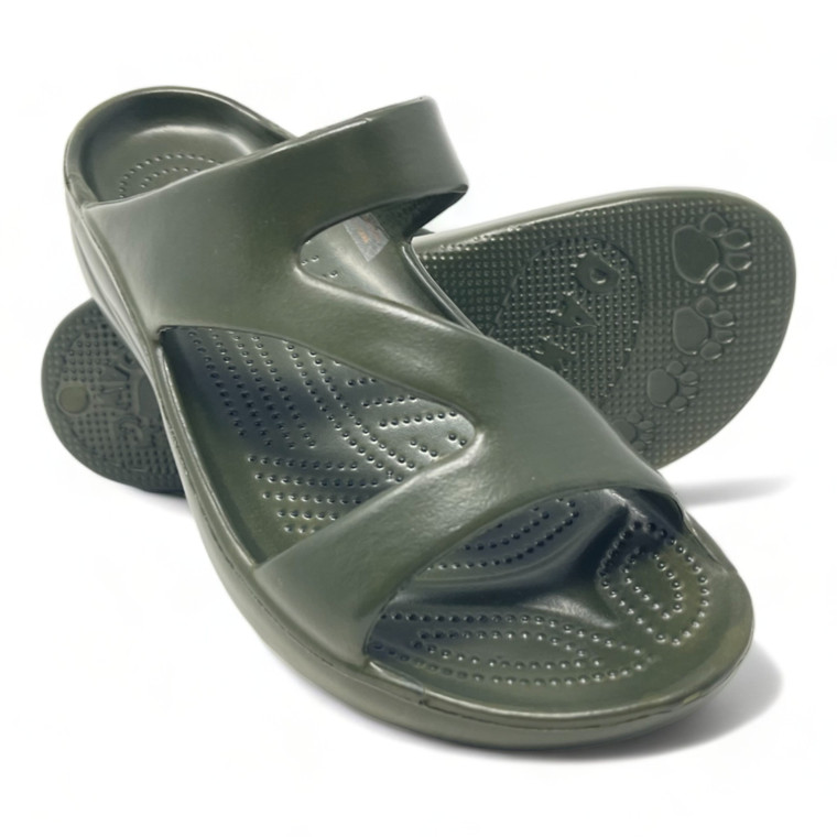 Dawgs Women's Z Sandals - Olive Green