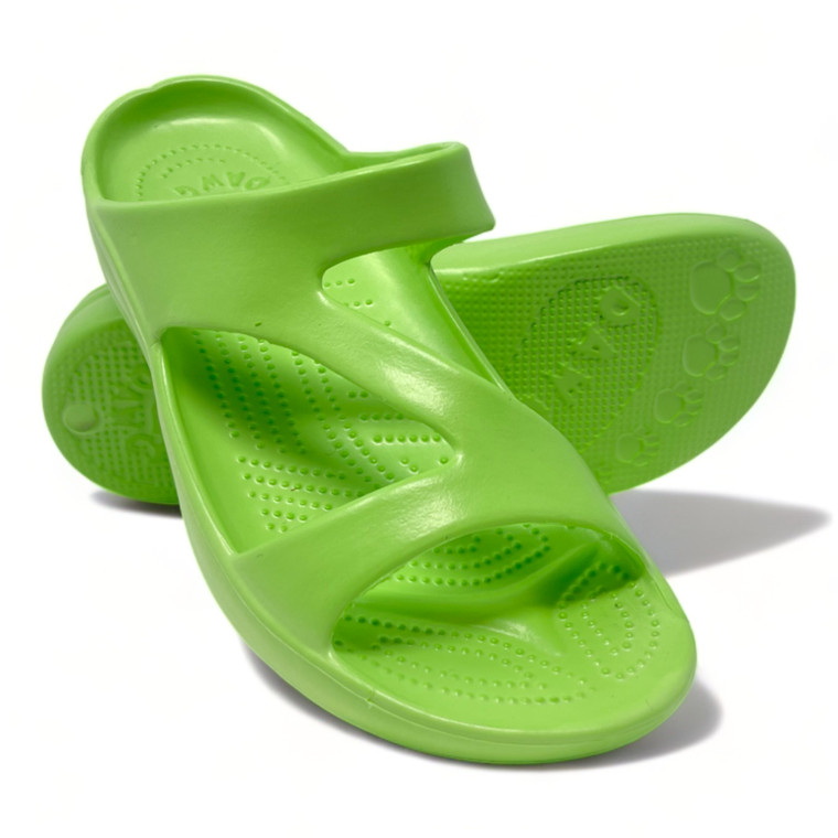 Dawgs Women's Z Sandals - Soft Lime