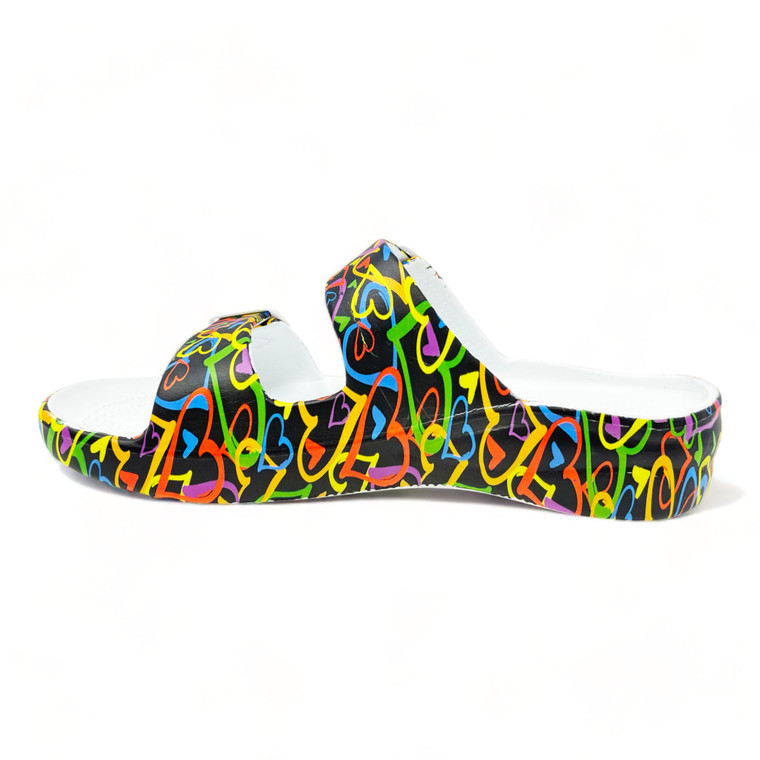 Dawgs Women's PAW Print Adjustable 2-Strap Sandals - Luv Generation