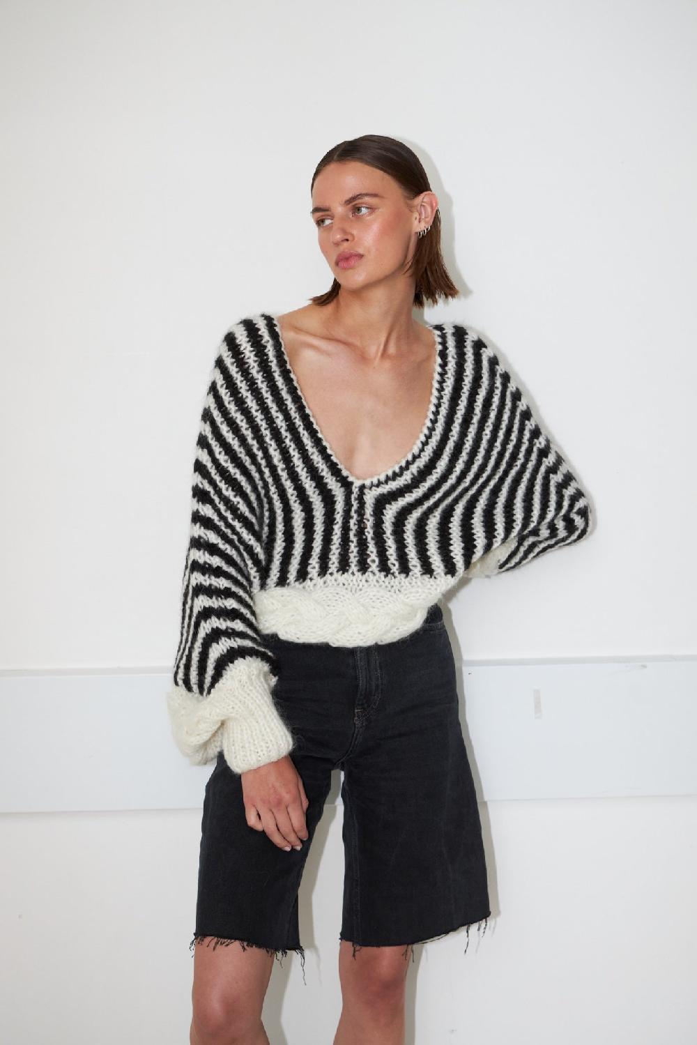 dawn x dare CANNES PINSTRIPE