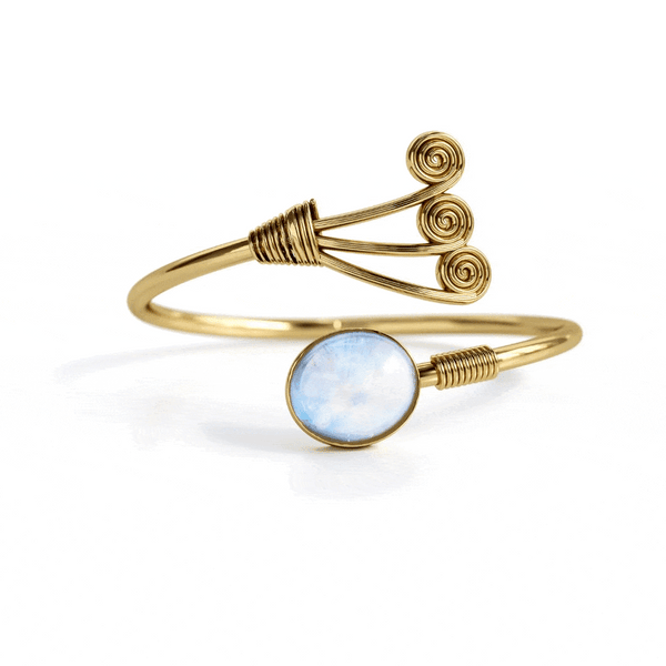 Daya Anada Moonstone Bracelet Pure Brass