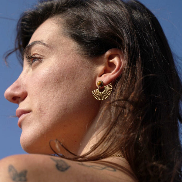 Daya Aurora Earrings Pure Brass